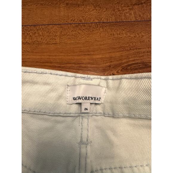 WeWoreWhat Size 24 Kick Flare Jeans Stretch Denim Zut Super Bleached NWT - Picture 4 of 6